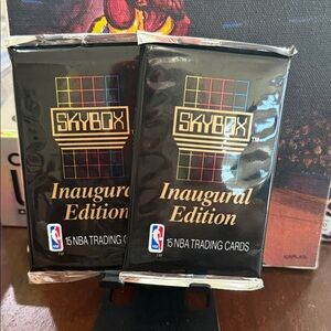 Skybox Inaugural Edition 1990 NBA Trading Cards - (2) Sealed Packs 30 cards